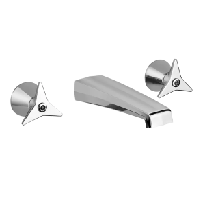 External components for wall-mounted basin mixer
