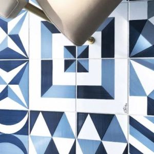 Ceramiche Campione Gio Ponti dipinte a mano - Blu Ponti 