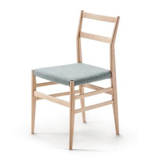 Chair with upholstered seat Leggera 646 - Cassina